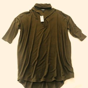 Women’s Brand New Express Brand Olive Green Top